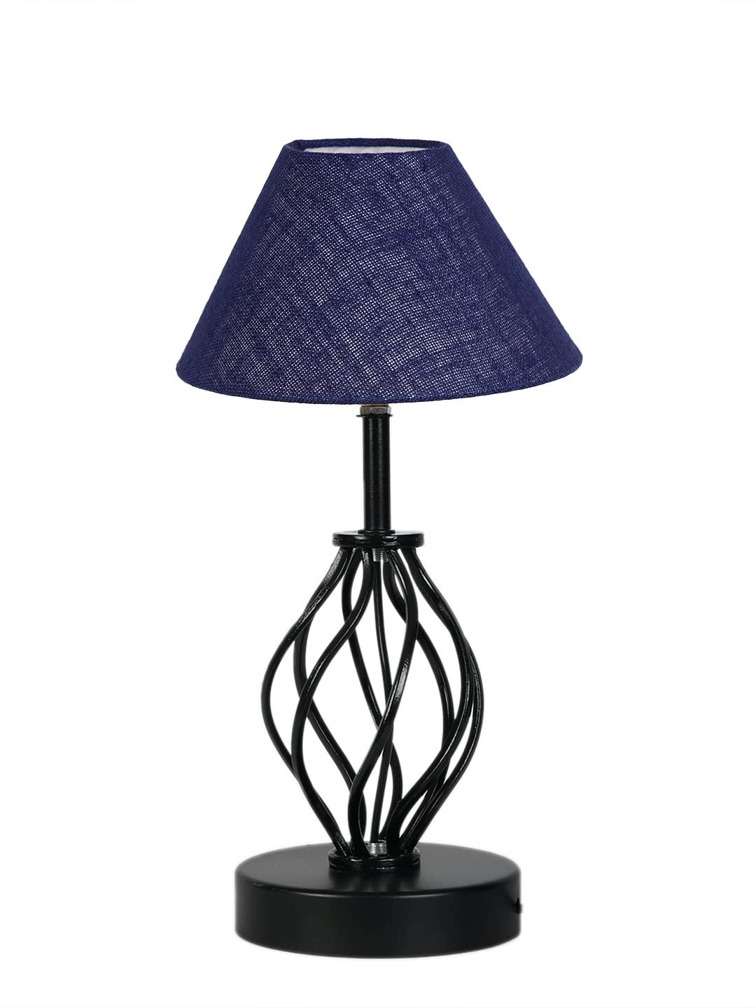 Blue Jute Table lamp with Iron Base(28)