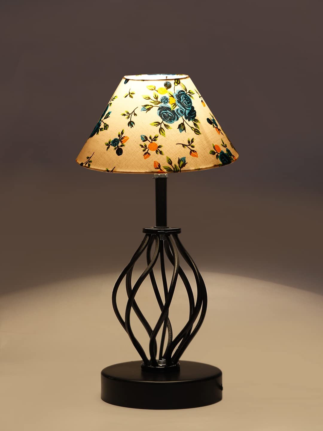 Multicolor Cotton Table lamp with Iron Base(30)
