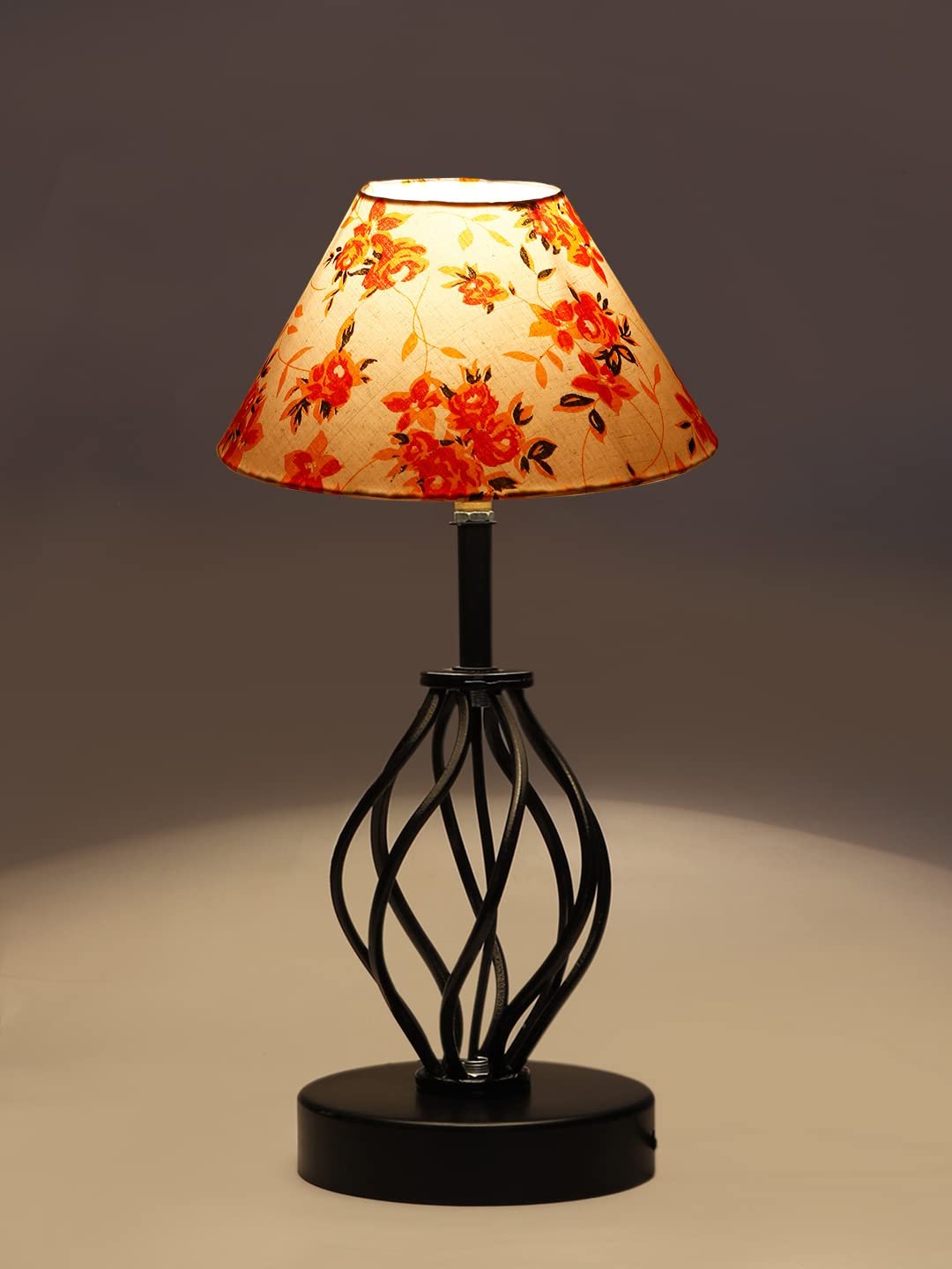 Multicolor Cotton Table lamp with Iron Base(31)