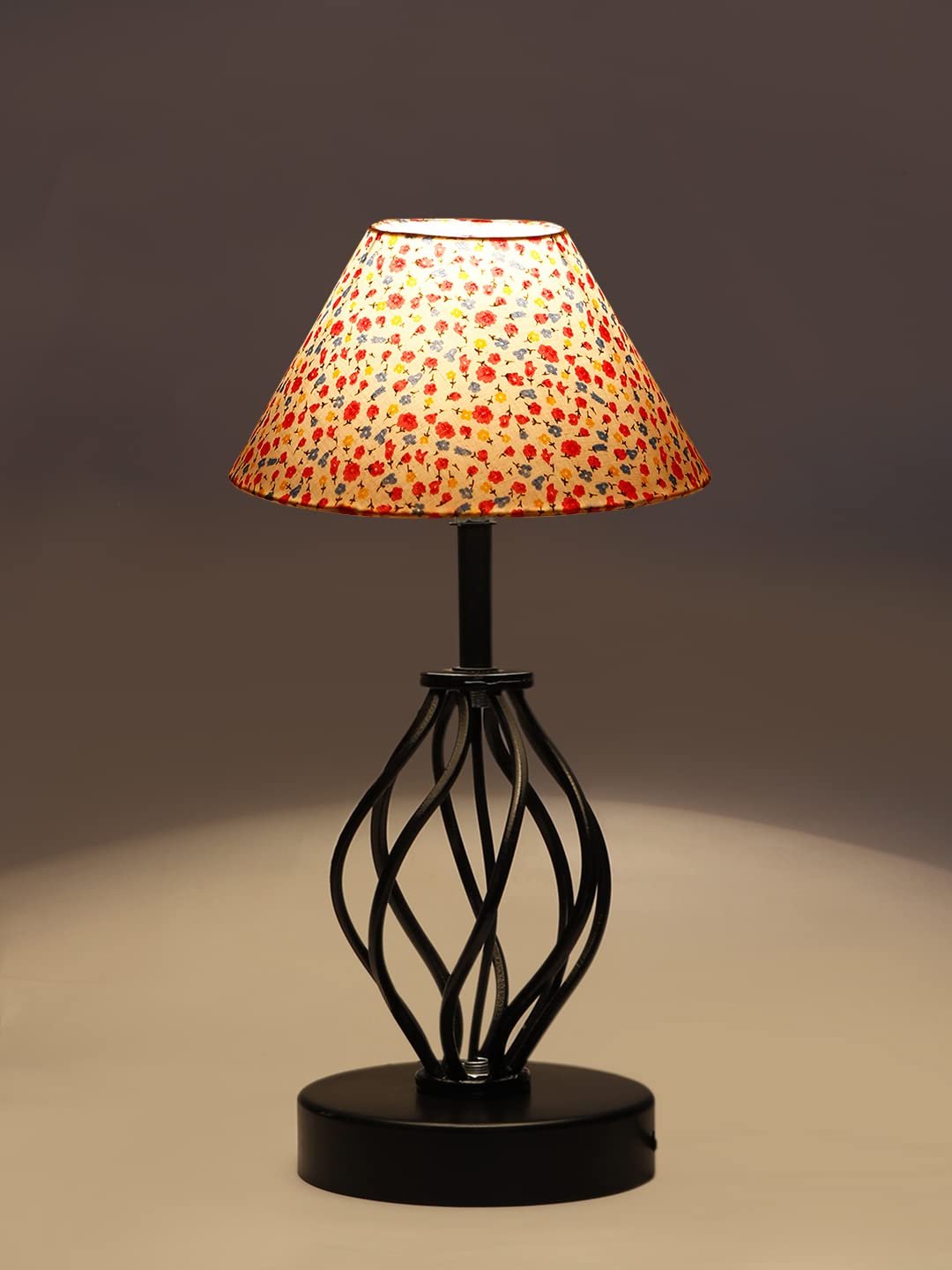 Multicolor Cotton Table lamp with Iron Base(32)