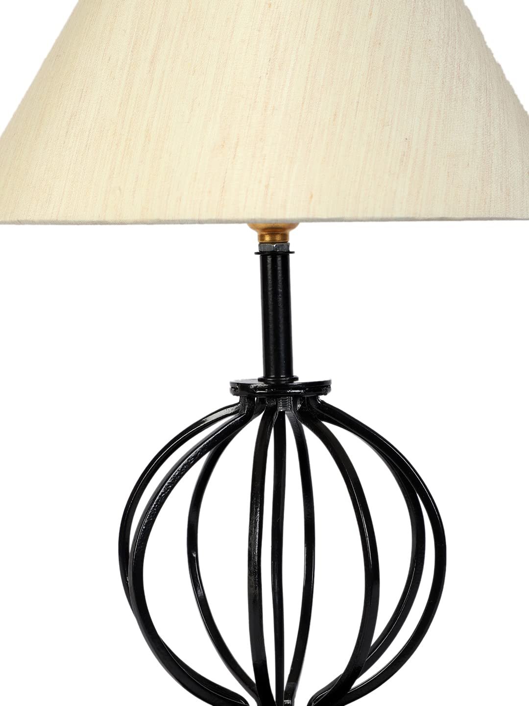 Off-White Cotton Table lamp with Iron Base(35)
