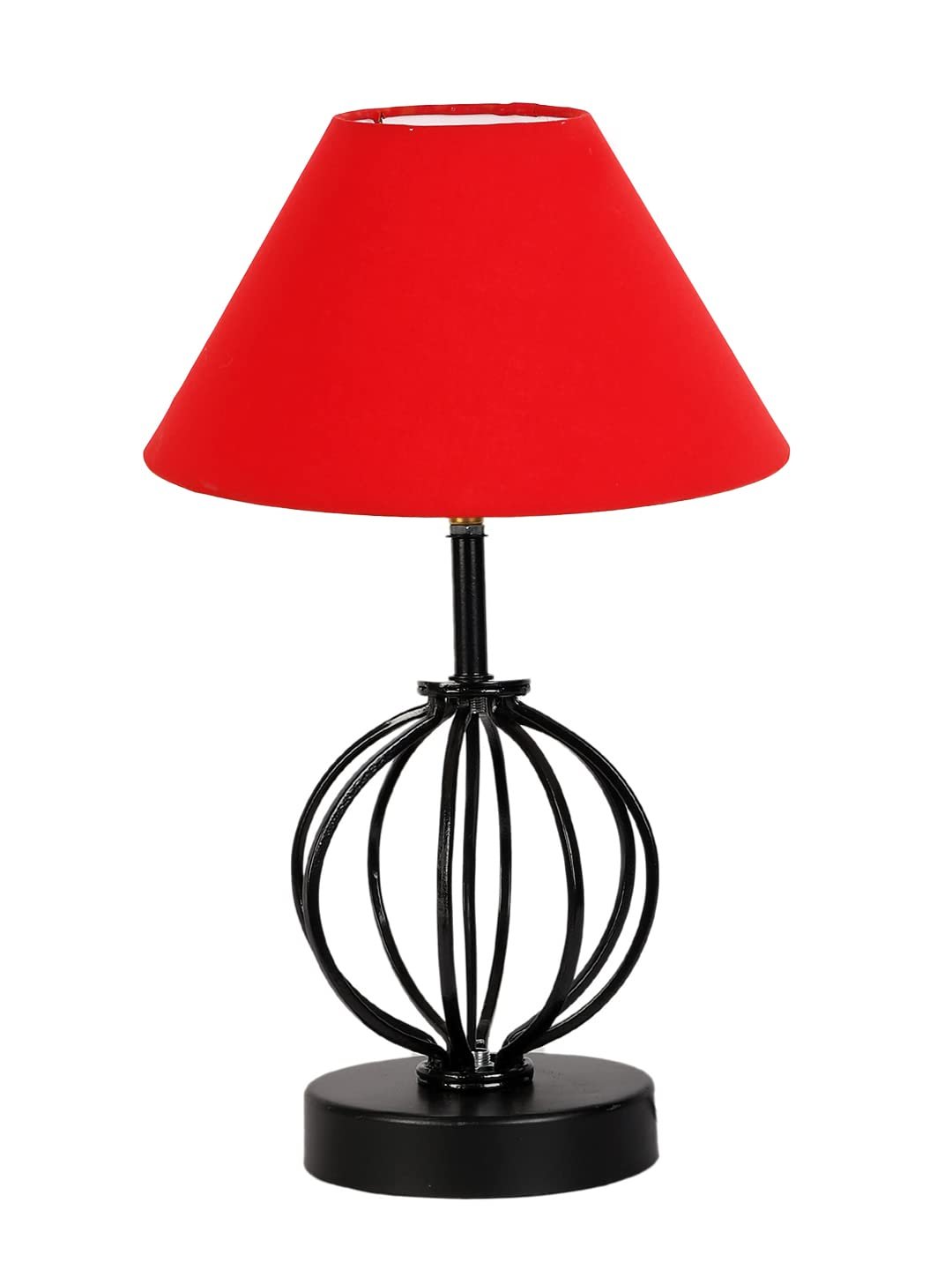 Red Cotton Table lamp with Iron Base(37)