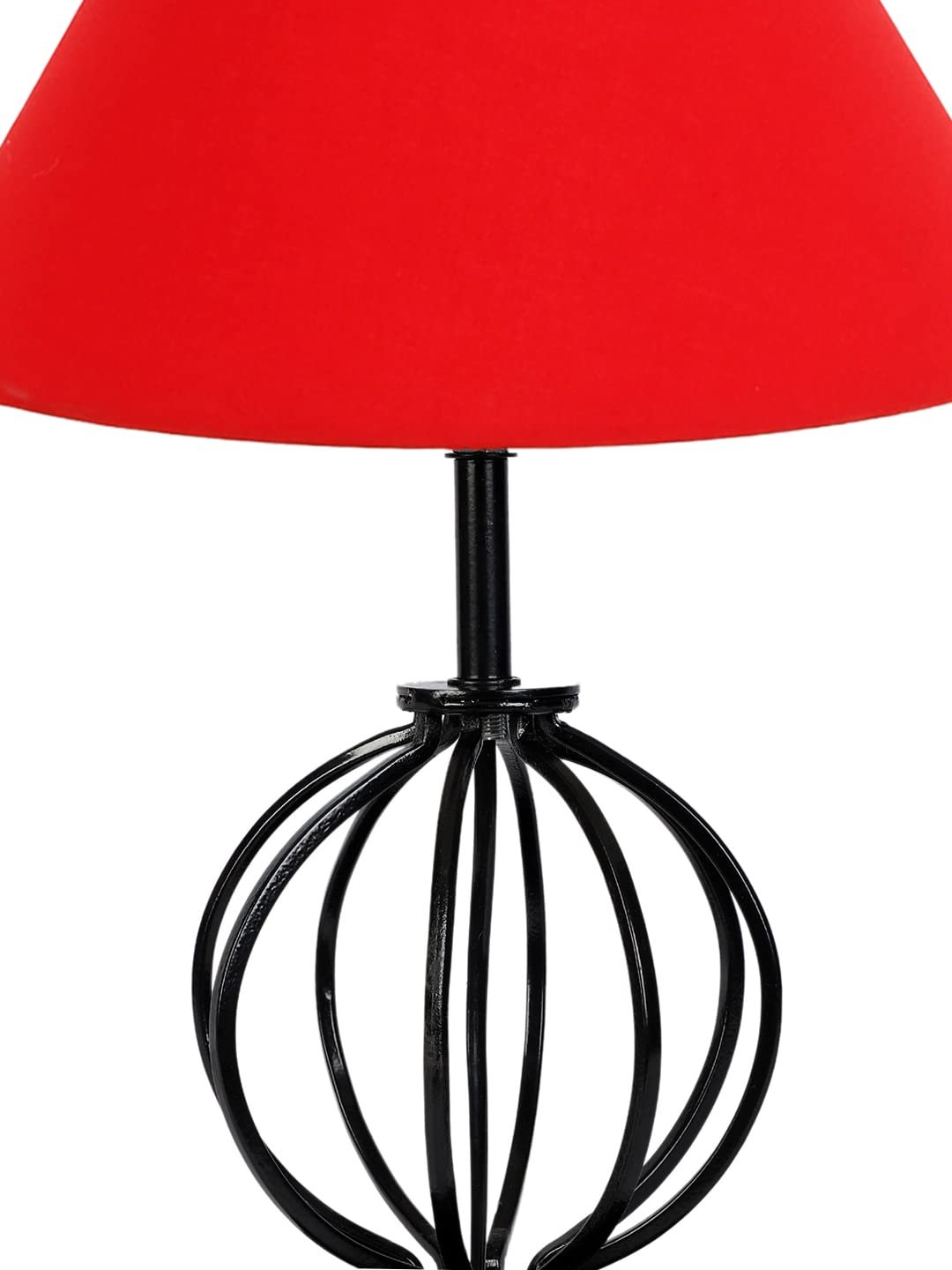 Red Cotton Table lamp with Iron Base(37)