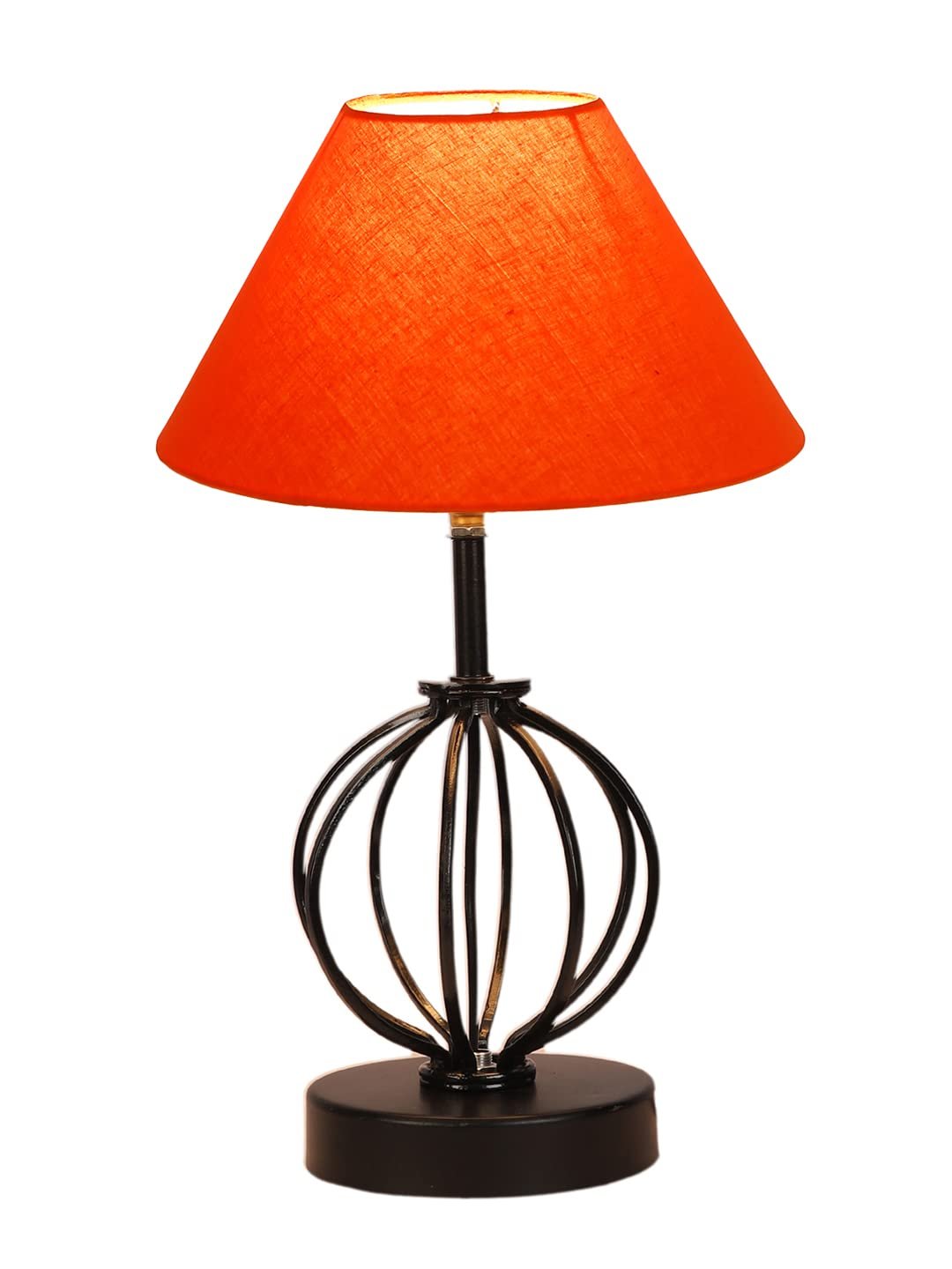 Orange Cotton Table lamp with Iron Base(38)