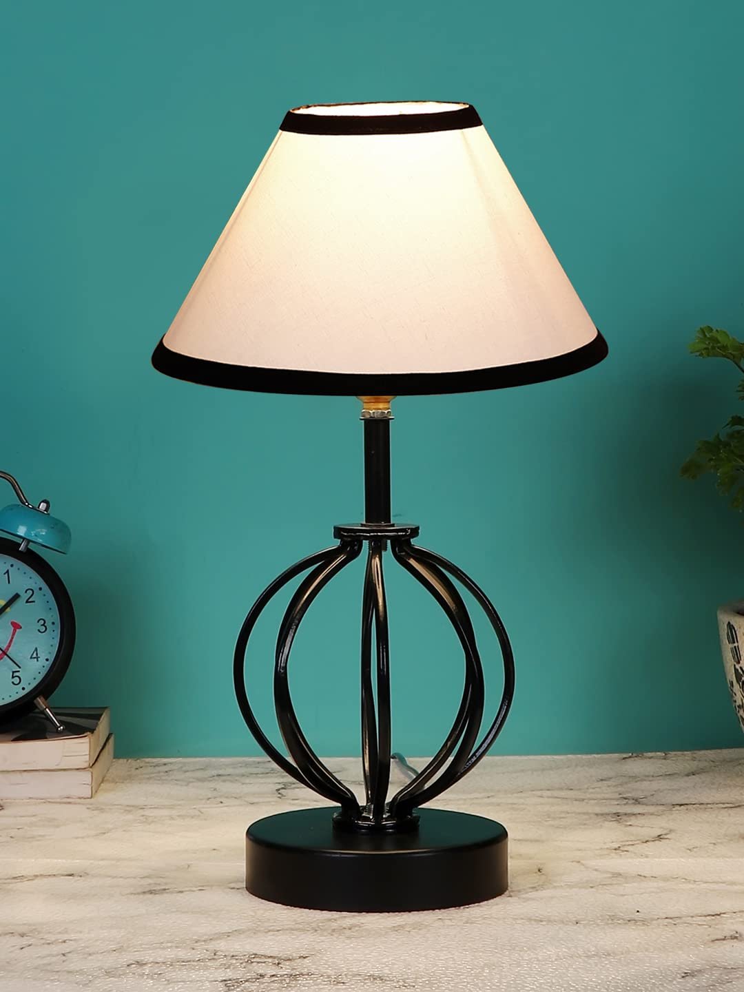 Multicolor Cotton Table lamp with Iron Base(41)