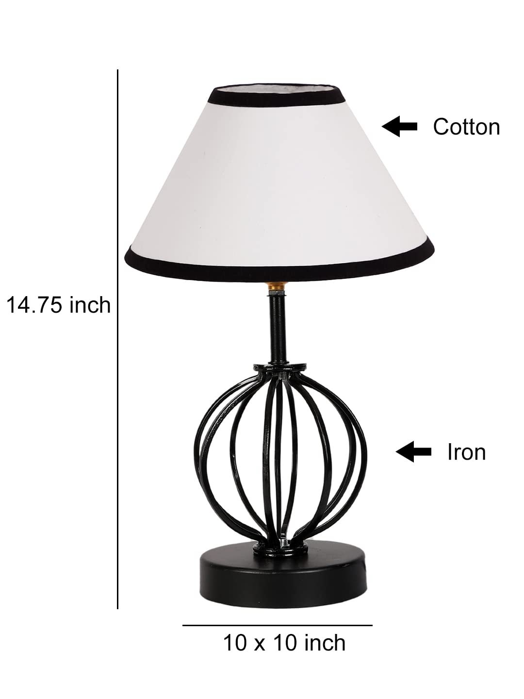 Multicolor Cotton Table lamp with Iron Base(41)