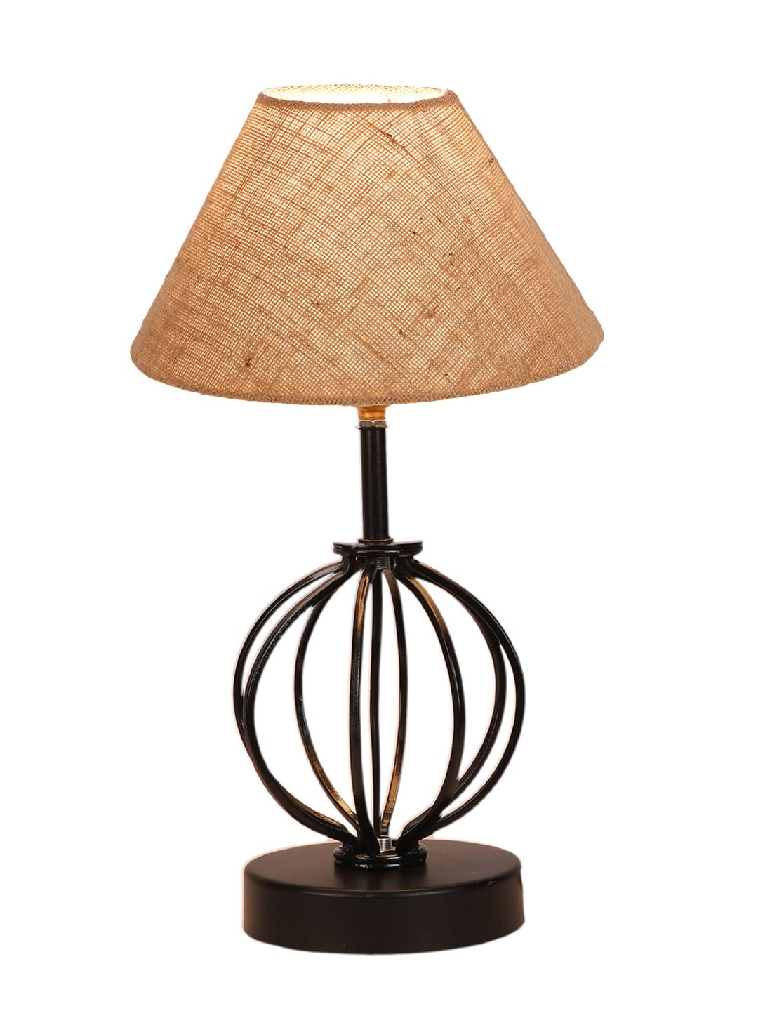 Beige Jute Table lamp with Iron Base(42)