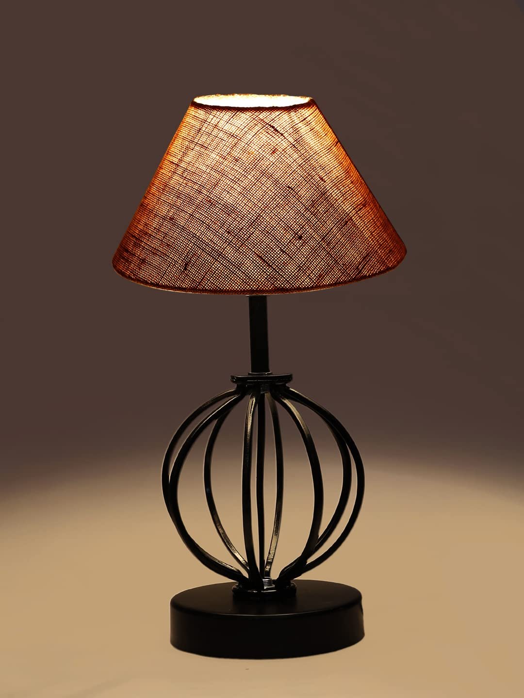 Beige Jute Table lamp with Iron Base(42)