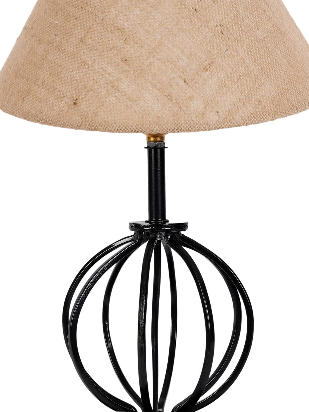 Beige Jute Table lamp with Iron Base(42)