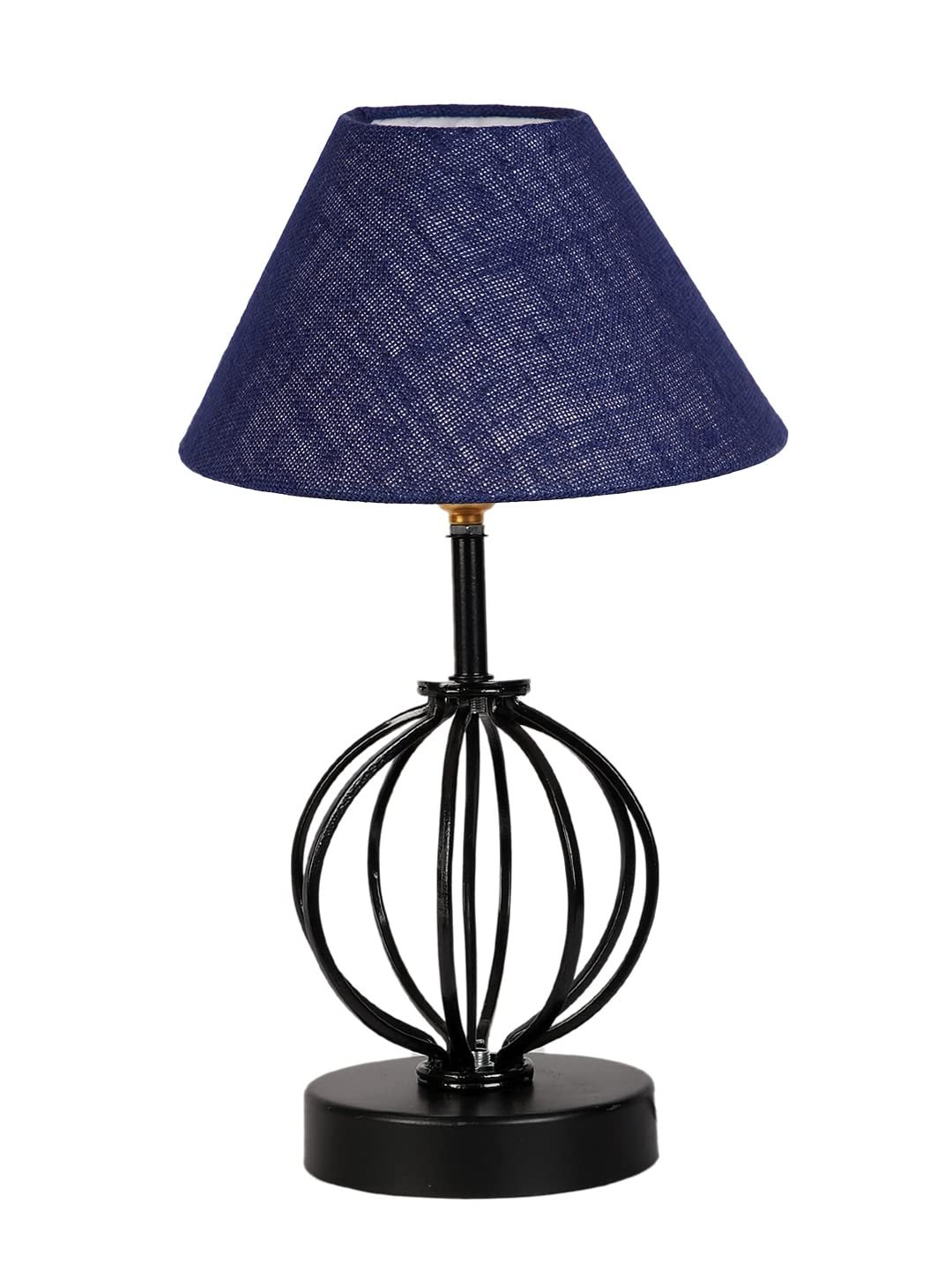 Blue Jute Table lamp with Iron Base(45)
