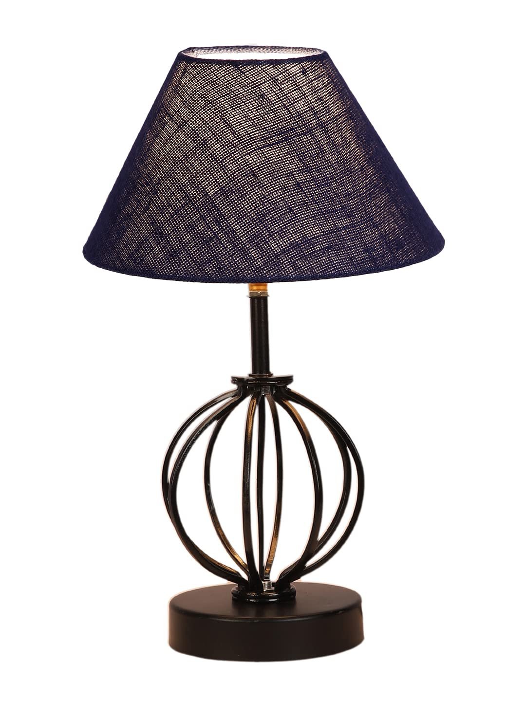 Blue Jute Table lamp with Iron Base(45)