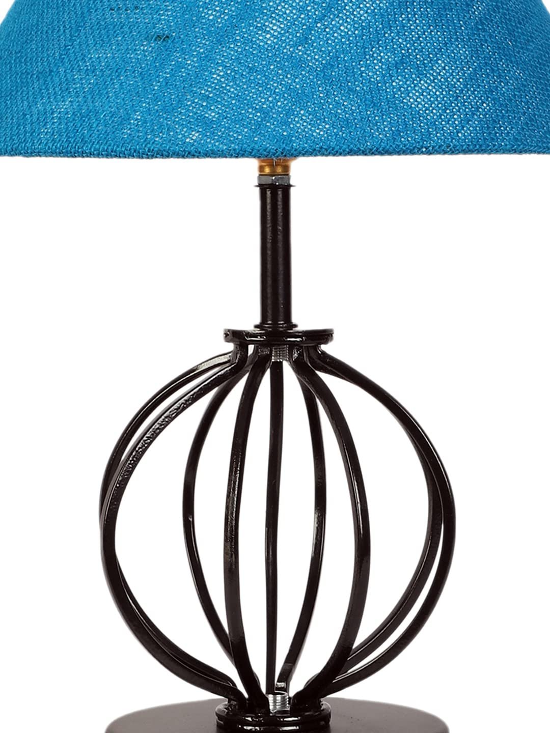 Turquoise Jute Table lamp with Iron Base(46)