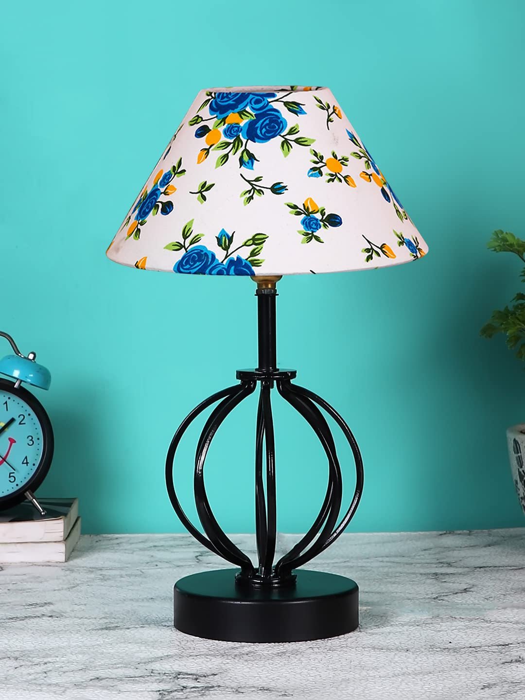 Multicolor Cotton Table lamp with Iron Base(47)