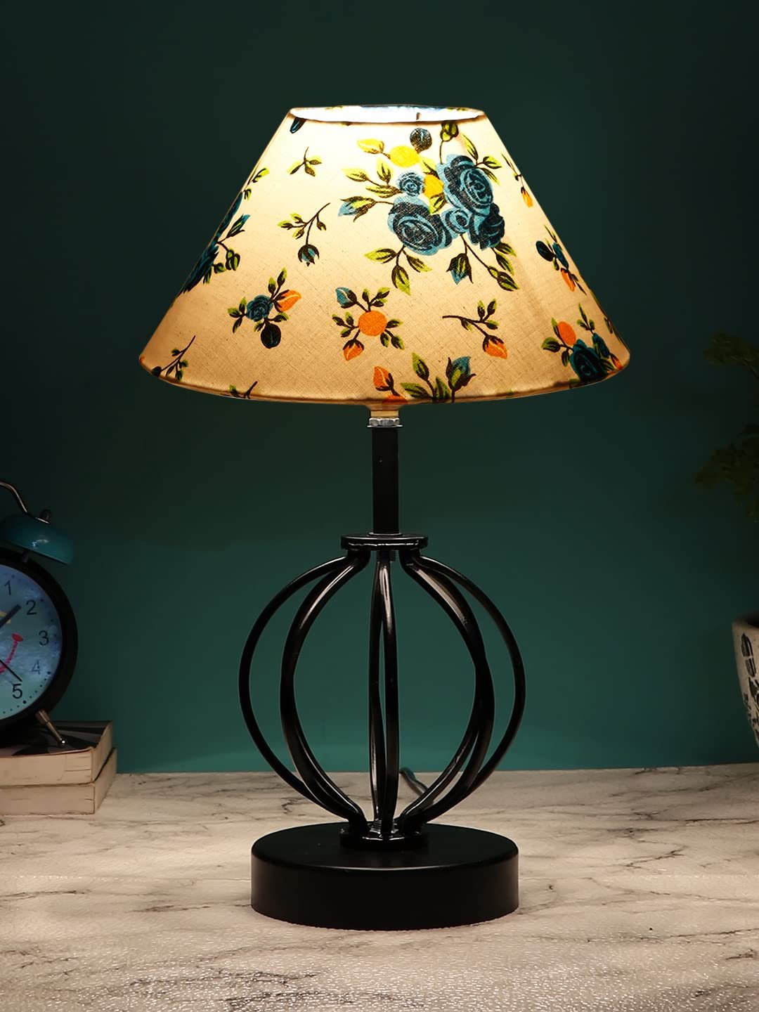 Multicolor Cotton Table lamp with Iron Base(47)
