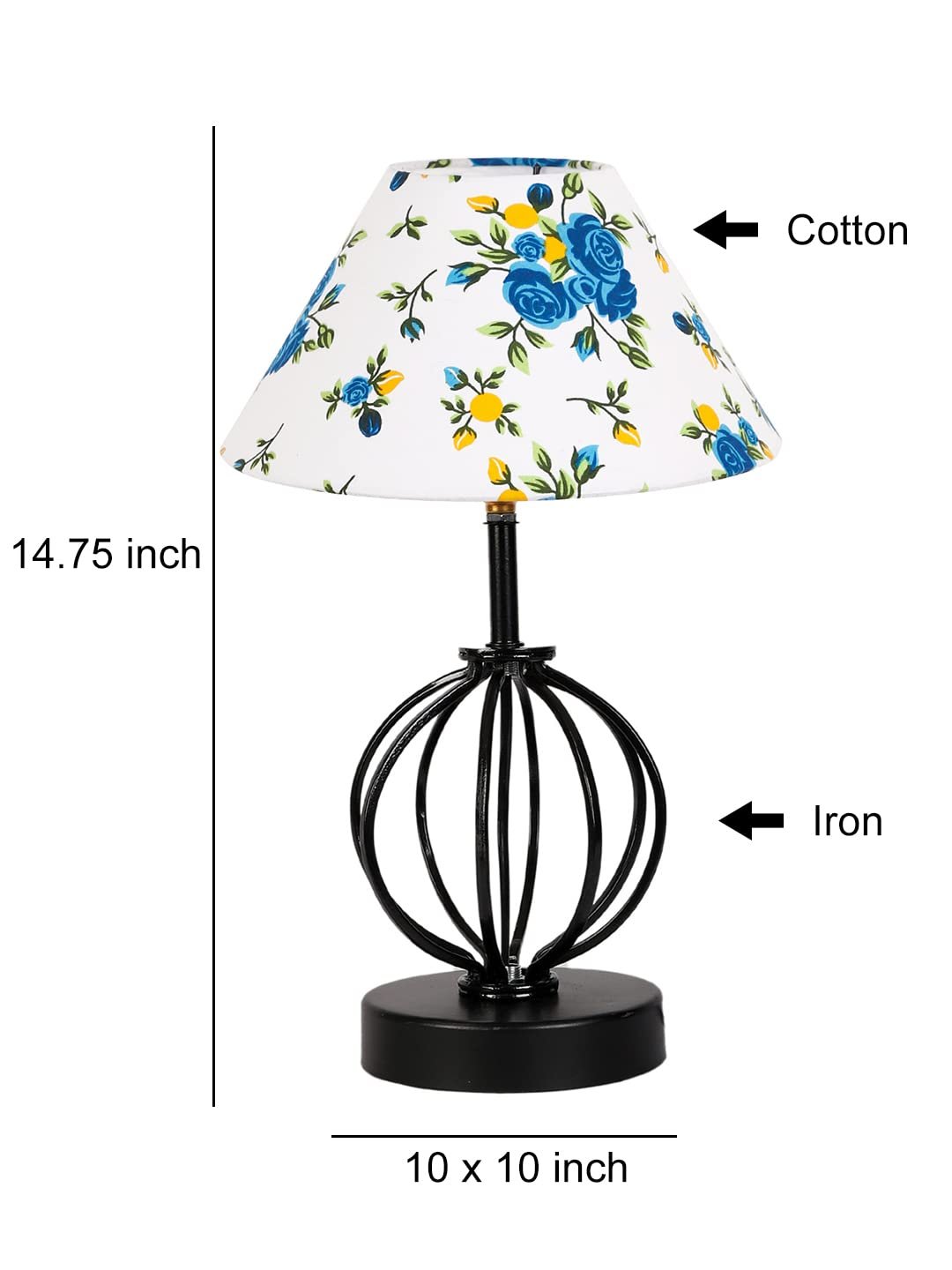 Multicolor Cotton Table lamp with Iron Base(47)