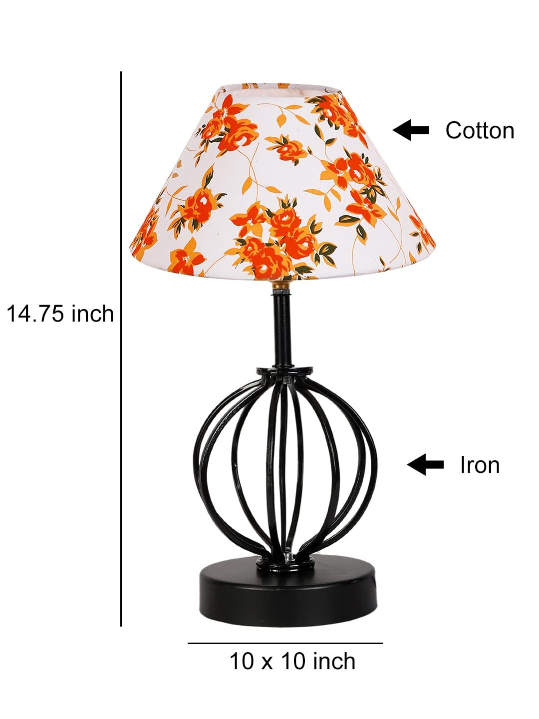 Multicolor Cotton Table lamp with Iron Base(48)