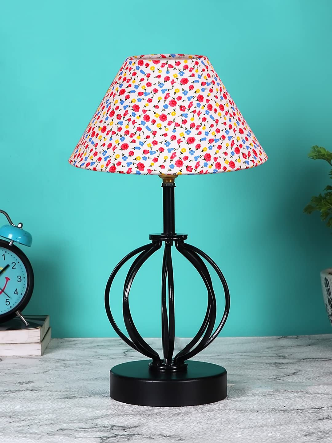 Multicolor Cotton Table lamp with Iron Base(49)