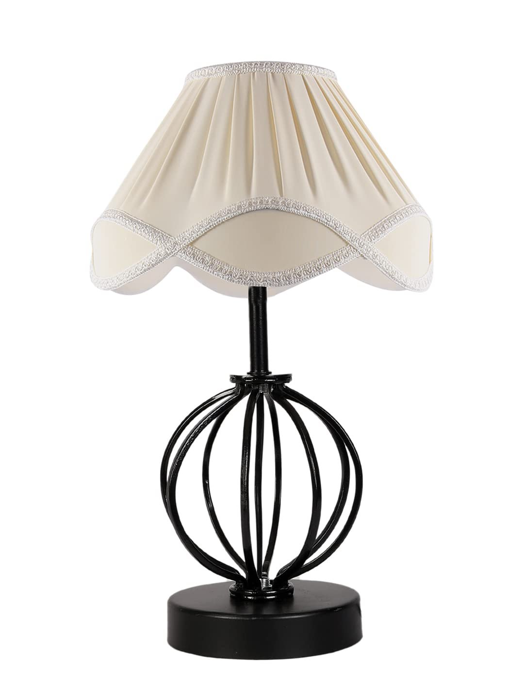 Vintage Off-White Shade Table lamp with Iron Base (50)
