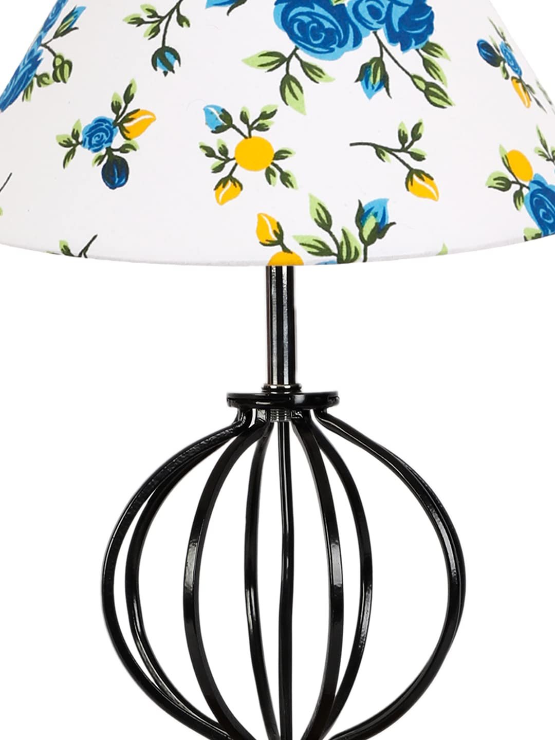 Multicolor Cotton Table lamp with Wood & Iron Base(64)