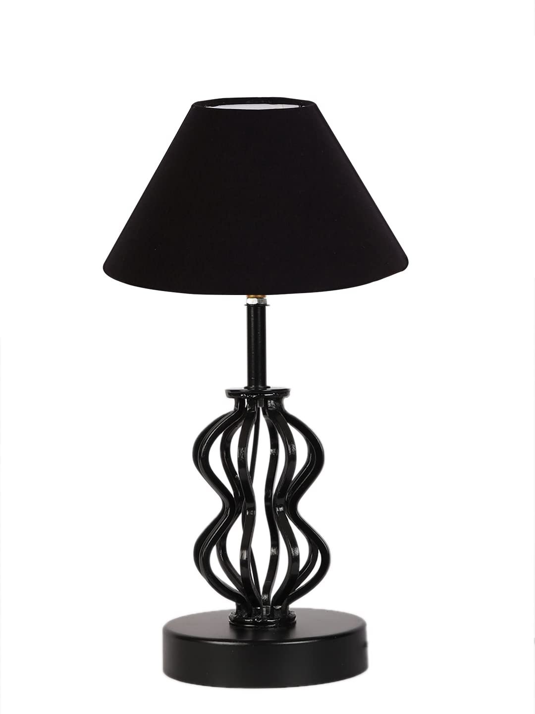 Black Cotton Table lamp with Iron Base(87)