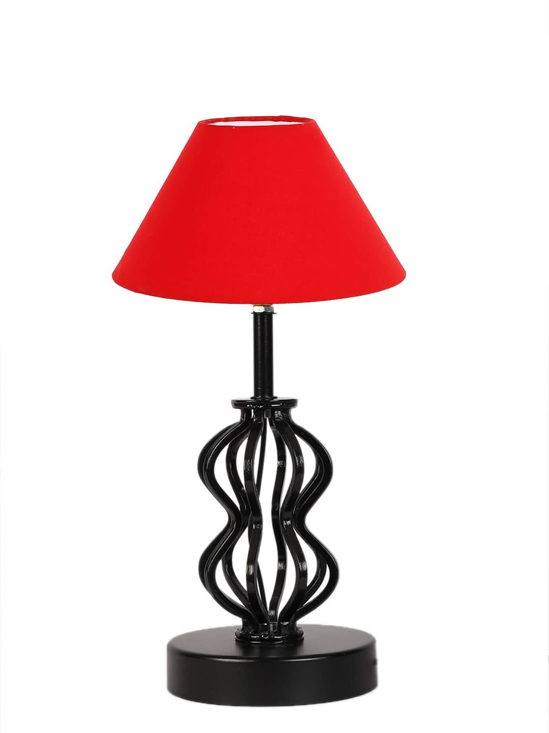 Red Cotton Table lamp with Iron Base(88)