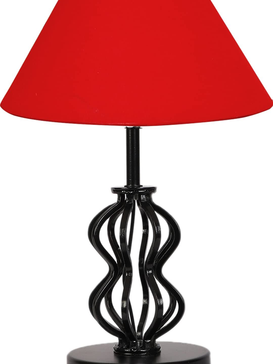 Red Cotton Table lamp with Iron Base(88)