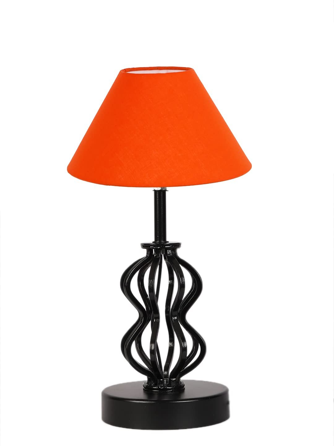 Orange Cotton Table lamp with Iron Base(89)