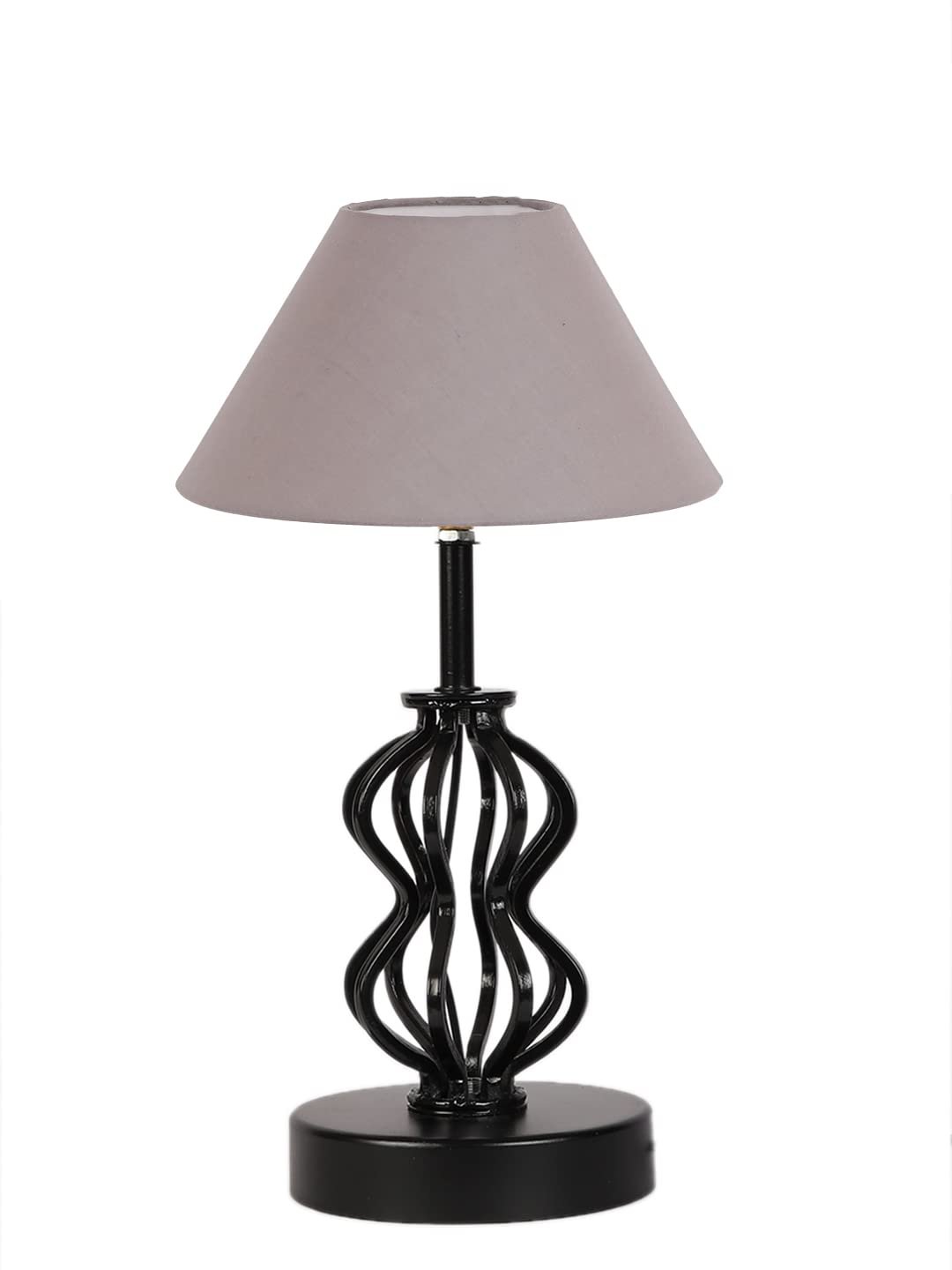 Grey Cotton Table lamp with Iron Base(91)