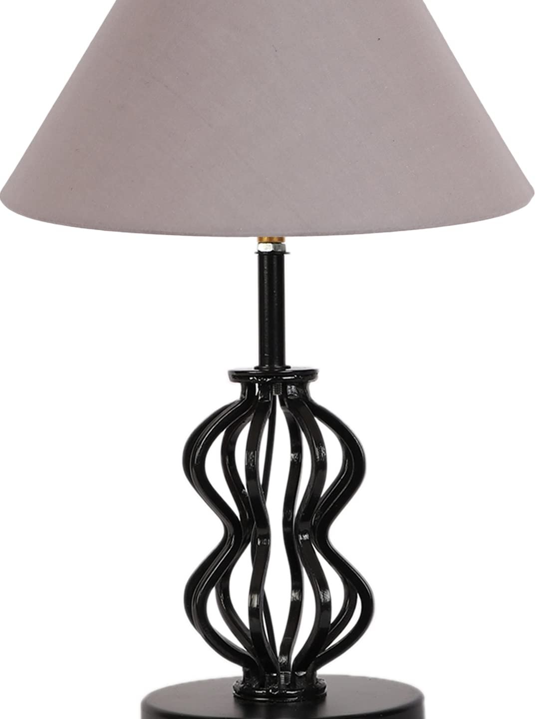 Grey Cotton Table lamp with Iron Base(91)
