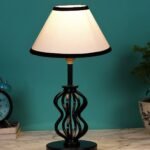 Multicolor Cotton Table lamp with Iron Base(92)