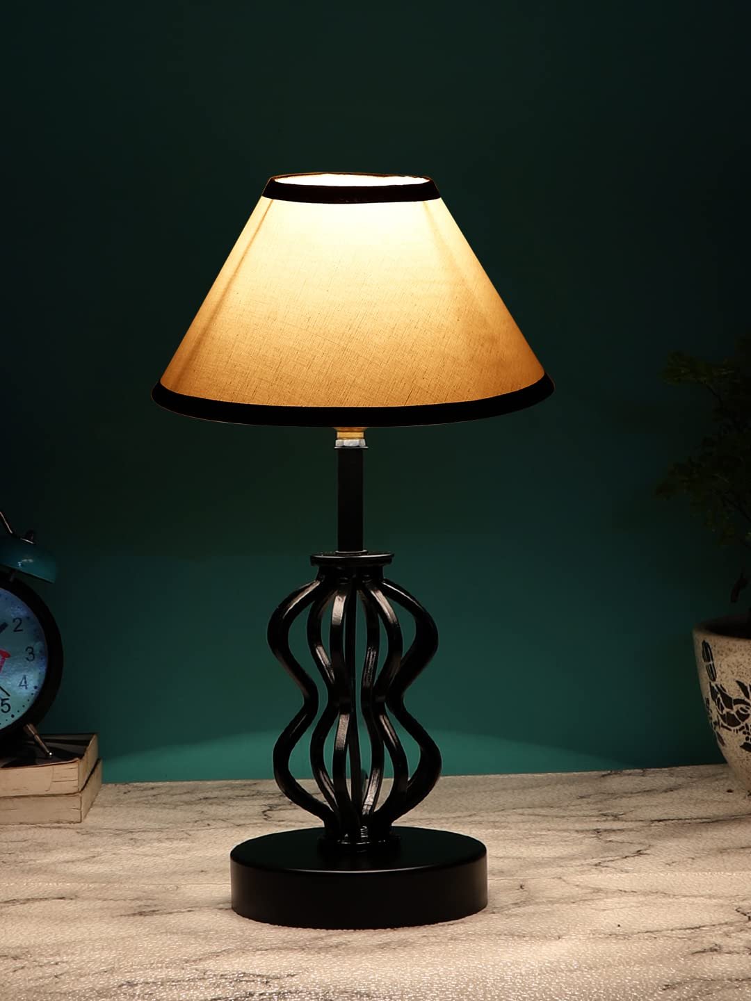 Multicolor Cotton Table lamp with Iron Base(92)