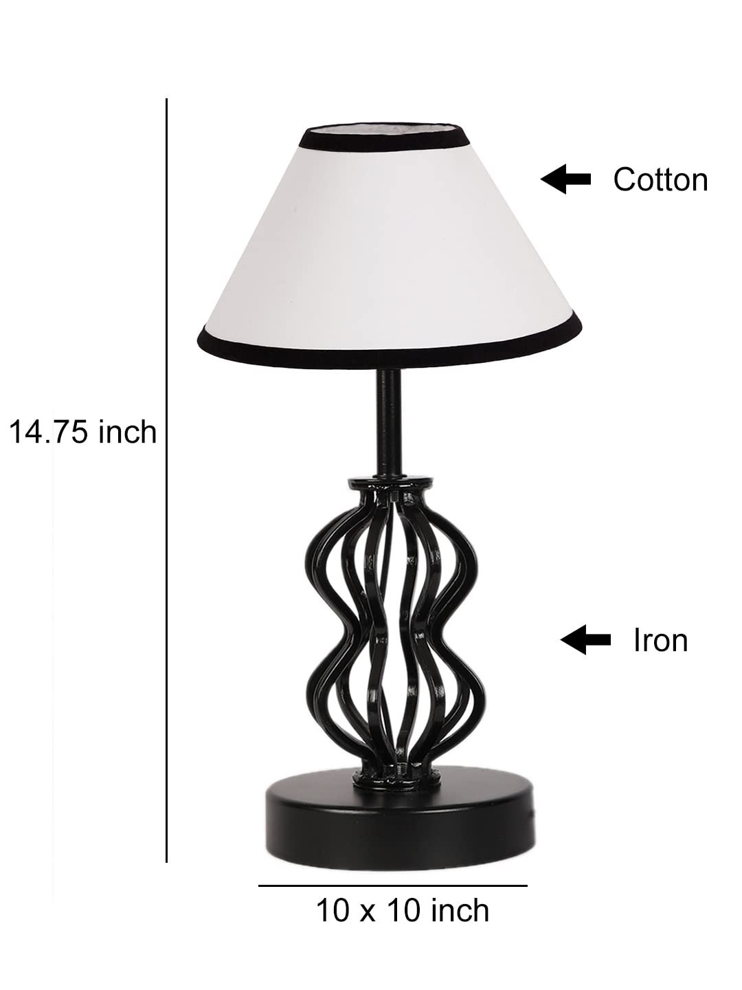 Multicolor Cotton Table lamp with Iron Base(92)