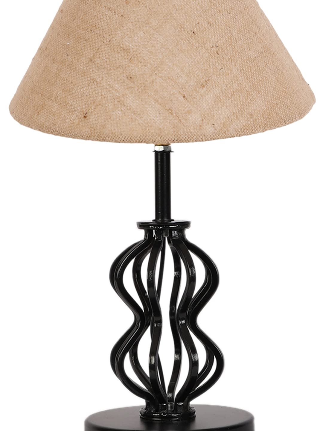 Beige Jute Table lamp with Iron Base(93)