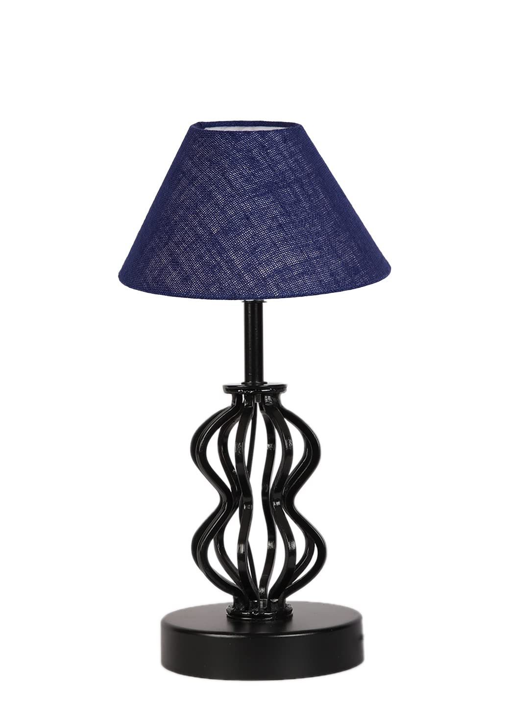 Blue Jute Table lamp with Iron Base(96)