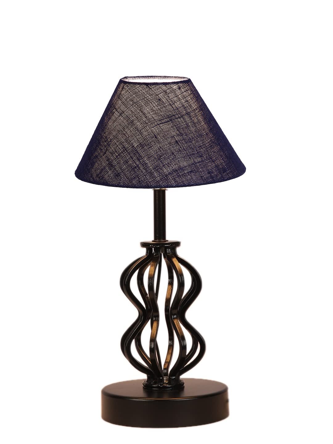 Blue Jute Table lamp with Iron Base(96)