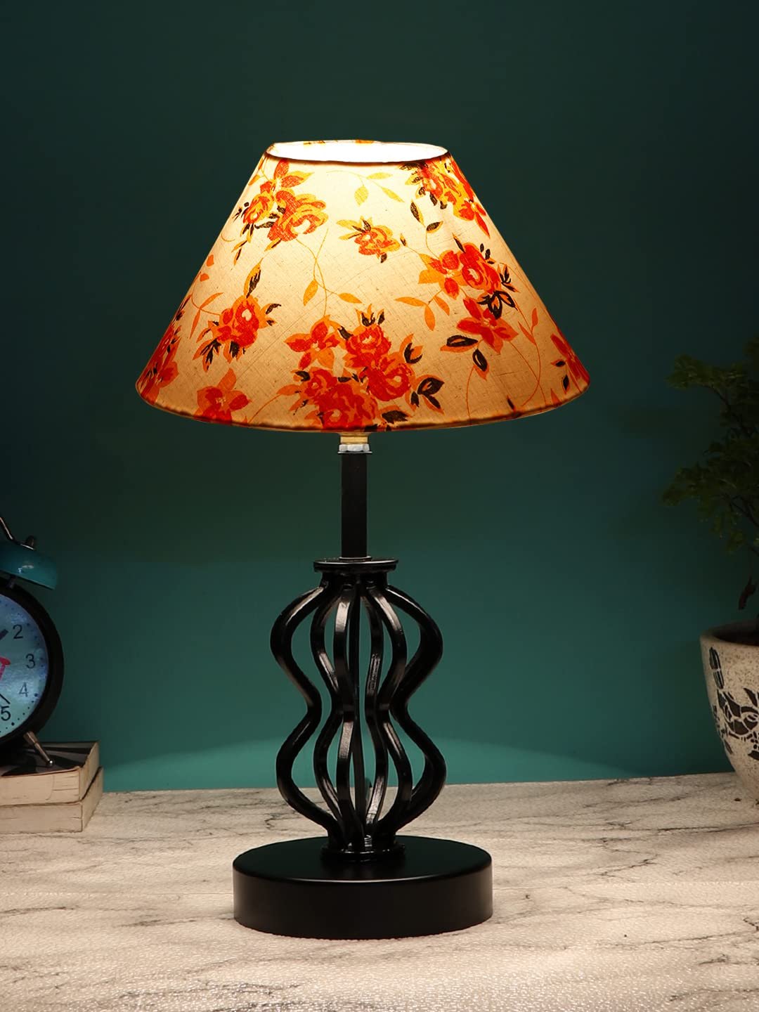 Multicolor Cotton Table lamp with Iron Base(99)