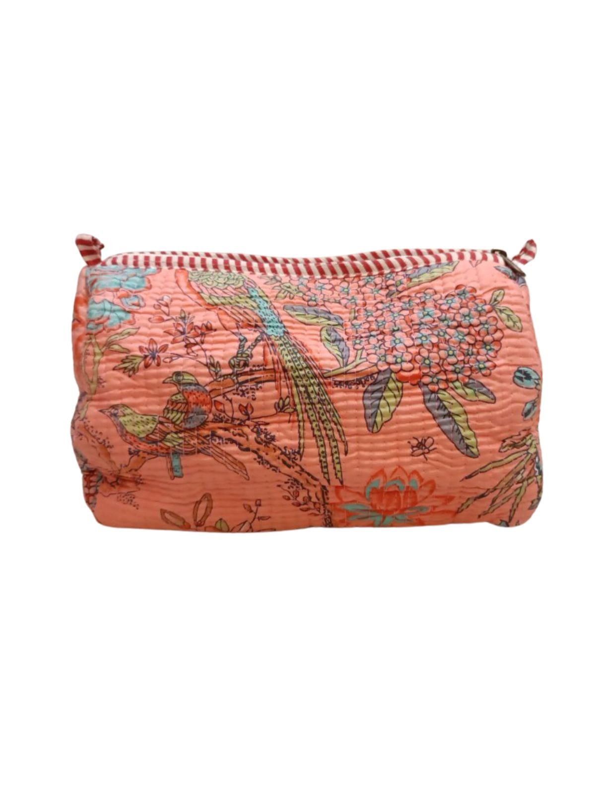 Hand Printed 3-in-1 Quilted Travel Pouch Set