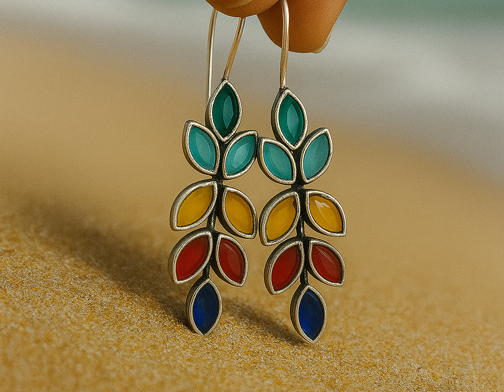 STONE JEWELLERY BOTANICAL DANGLE