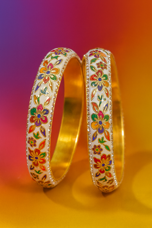 MUGHAL LAC BANGLES(SET OF 2 BANGLES)