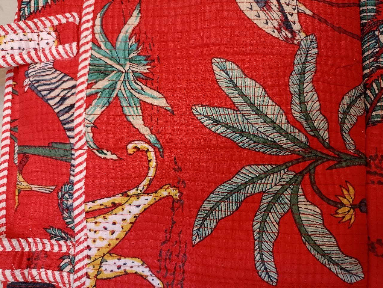 Jungle Hand Printed Laptop Bag