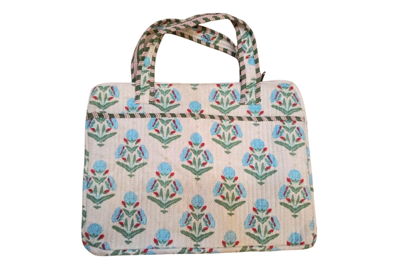 Slate Hand Printed Laptop Bag