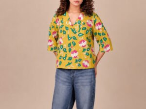 KALAMKARI PRINTED VARNIKA TOP