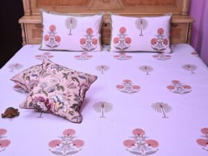 Maharaja Flower Bedsheet with 2 pillow covers set