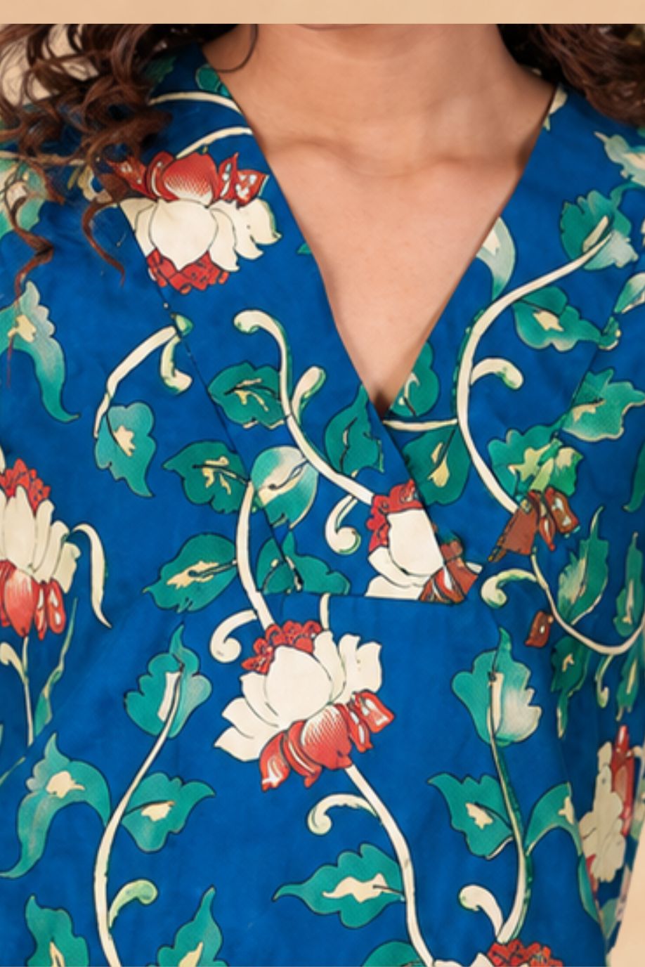 KALAMKARI PRINTED VARNIKA TOP