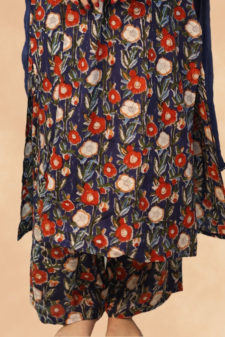 NAVELI COTTON PRINTED CO ORD SET