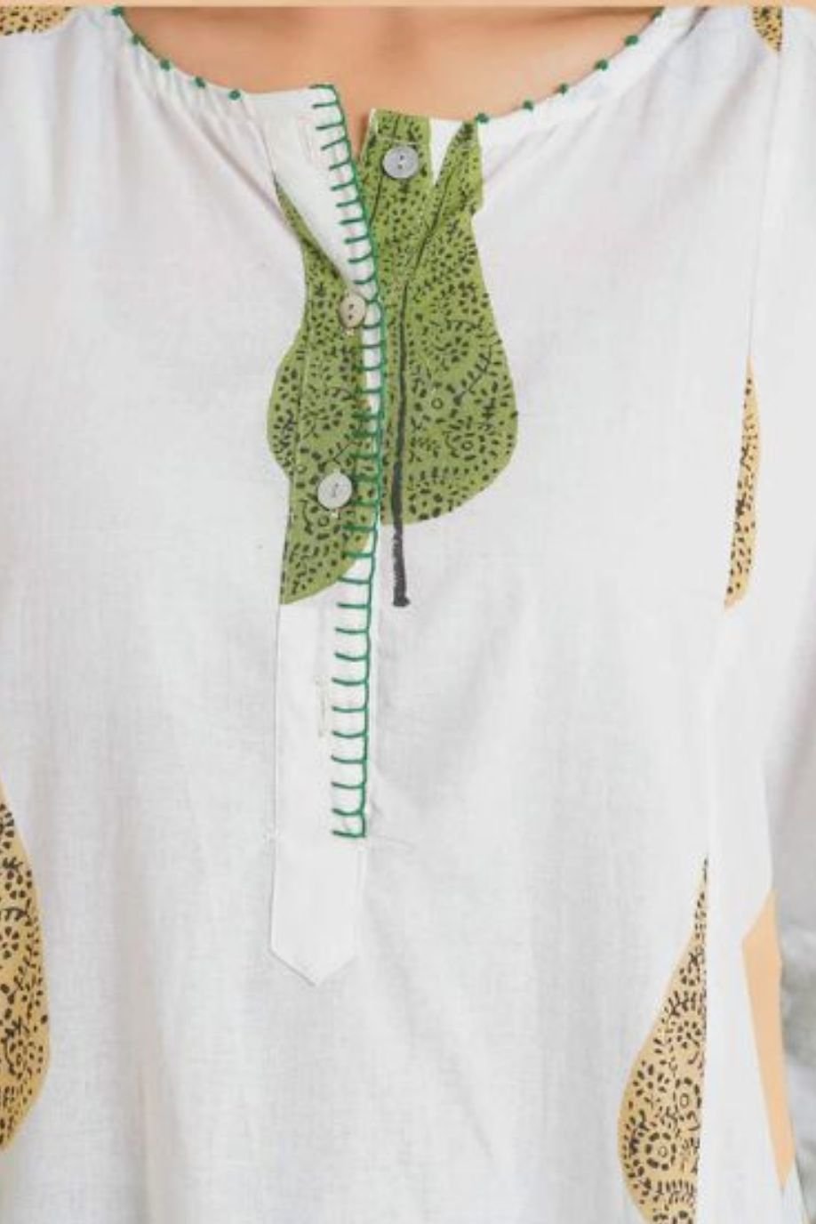 BAHAAR COTTON PRINTED A-LINE KURTA PANT SET