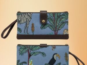 Hand Printed 3-in-1 Quilted Travel Pouch Set