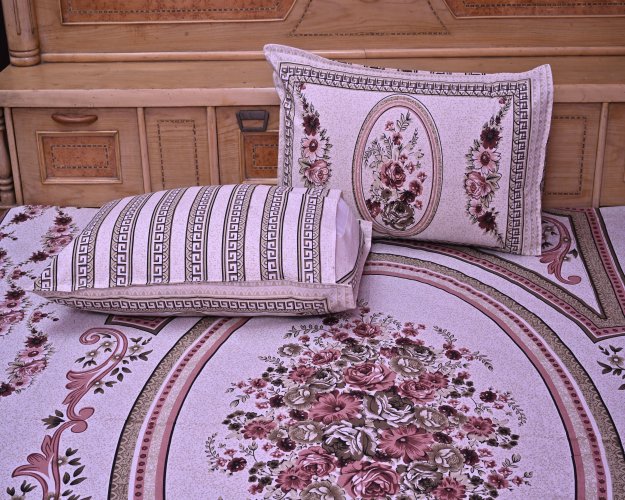 Phholdaan Bedsheet with 2 pillow covers set
