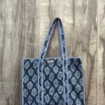 Hand Printed Quilted TOTE BAG