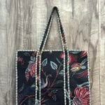 Hand Printed Quilted TOTE BAG